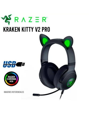 AUDIFONO RAZER KRAKEN KITTY V2 PRO ( RZ04-04510100-R3U1 ) RAZER CHROMA RGB