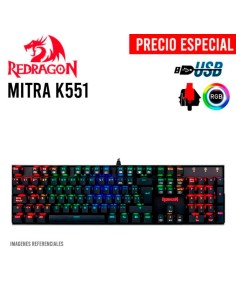 TECLADO GAMER REDRAGON MITRA ( K551RGB-1 SP ) LED RGB |...