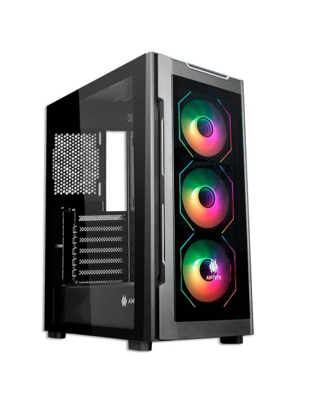 CASE ANTRYX RX 560 BLACK ( AC-RX560K ) S/FUENTE | VIDRIO TEMPLADO | LED-ARGB