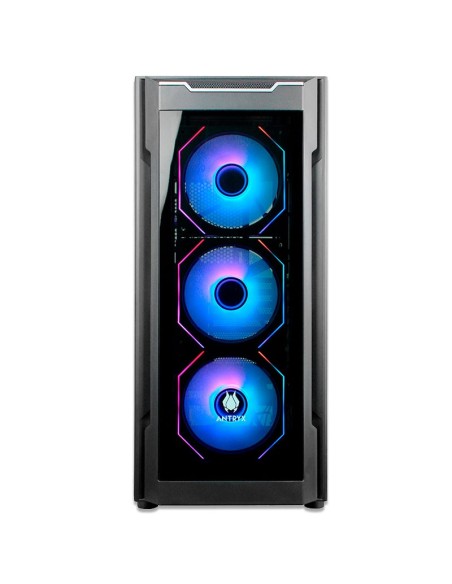 CASE ANTRYX RX 560 BLACK ( AC-RX560K ) S/FUENTE | VIDRIO TEMPLADO | LED-ARGB