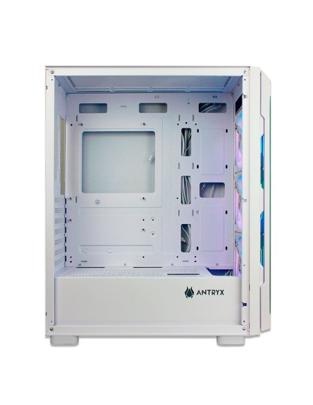 CASE ANTRYX RX 560 WHITE ( AC-RX560W ) S/FUENTE | VIDRIO TEMPLADO | LED-ARGB