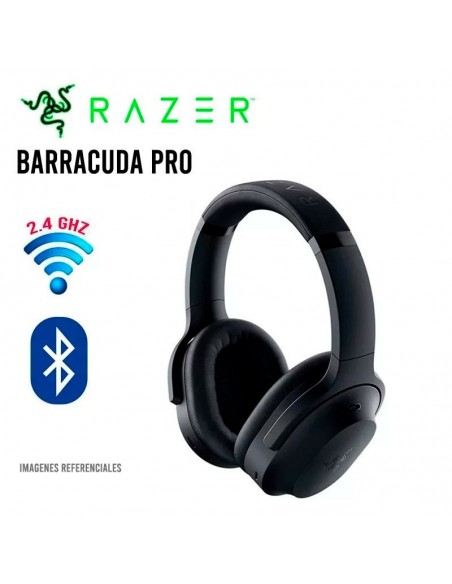 AUDIFONO GAMER RAZER BARRACUDA PRO WIRELESS ( RZ04-03780100-R3U1 ) 2.4GHZ / BT THX HYBRID AND BLACK