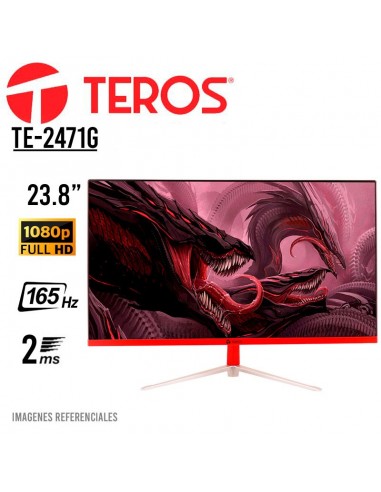 MONITOR TEROS 23.8" CURVO ( TE-2471G ) PANEL VA | 165HZ - 2MS | HDMI - DP