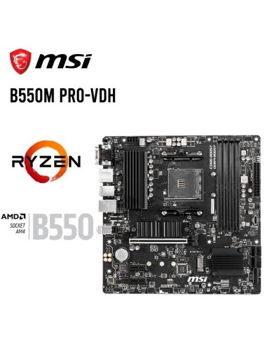 MAINBOARD MSI B550M PRO-VDH ( 911-7C95-074 ) AM4