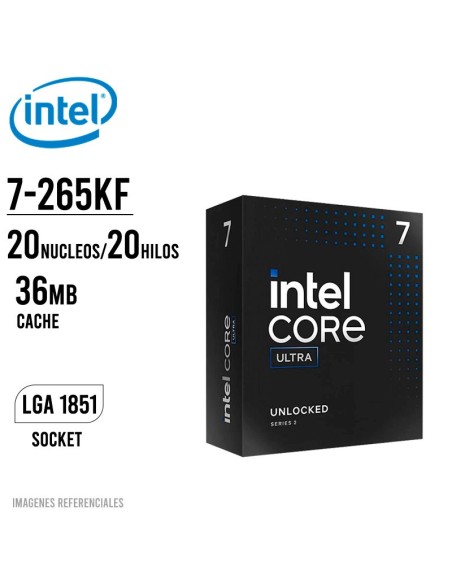 PROCESADOR INTEL CORE ULTRA 7-265KF (BX80768265KF) LGA 1851