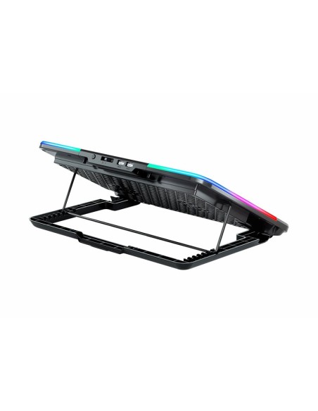 COOLER PARA LAPTOP IDOCK N8 QUANTUM RGB| 6 VENTILADORES| ALUMINIO