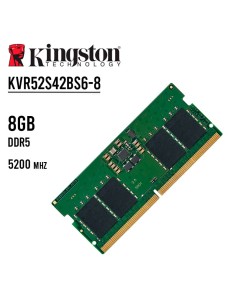MEMORIA SODIMM KINGSTON 8GB/5200MHZ ( KVR52S42BS6-8 ) DDR5