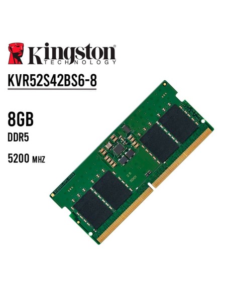 MEMORIA SODIMM KINGSTON 8GB/5200MHZ ( KVR52S42BS6-8 ) DDR5