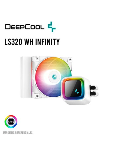 SISTEMA DE ENFRIAMIENTO LIQUIDO DEEPCOOL LS320 WH INFINITY ( R-LS320-WHAMMT-G-1 ) LED-ARGB