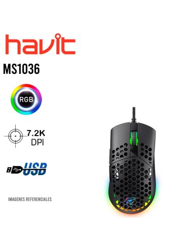 MOUSE GAMER HAVIT ( MS1036 ) USB | RGB
