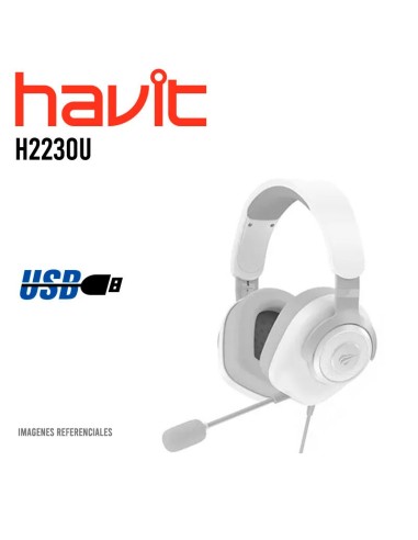 AUDIFONO GAMER HAVIT ( H2230U ) WHITE 7.1 USB