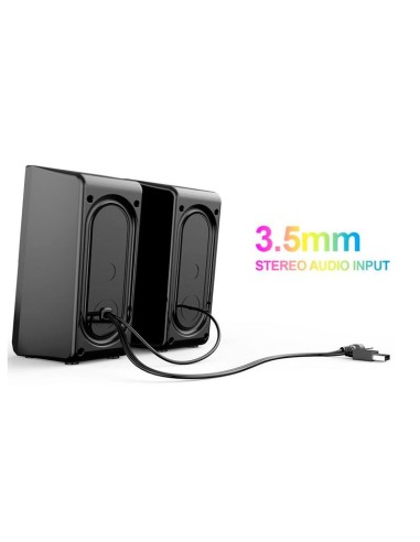 PARLANTE HAVIT SK205 USB-3.5MM |LED-RGB|3W