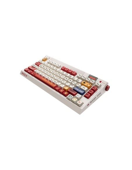 TECLADO GAMER THUNDEROBOT ONCE LEVEL UP  SWITCH GATERON YELLOW | WIRELESS - BT - WIRED | LED-RGB