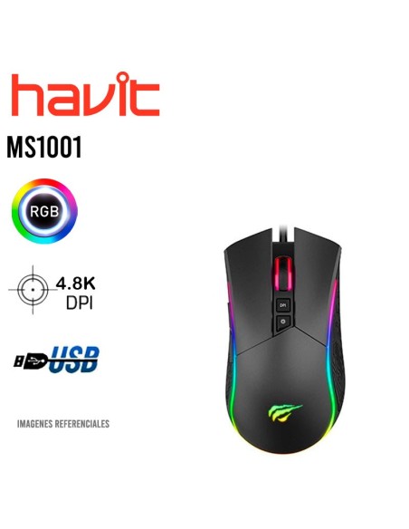 MOUSE GAMER HAVIT ( MS1001S ) USB | RGB