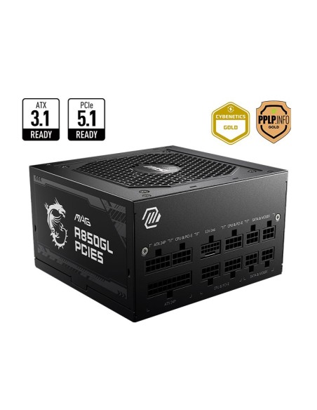 FUENTE DE PODER MSI 850W ( MAG A850GL PCIE5 ) 80 PLUS GOLD | FULL MODULAR ( 306-7ZP8A23-CE0 )