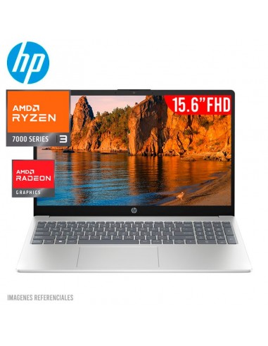 LAPTOP HP 15-FC0005LA RYZEN 3-7320U 8GB 256GB SSSD 15.6 FHD FREEDOS (802M8LA-ABM)