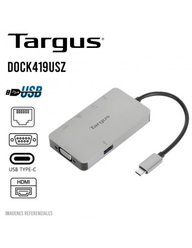 DOCKING STATION TARGUS USB-C | HDMI | VGA | USB 3.0 | POWER DELIVERY 100W (DOCK419USZ)