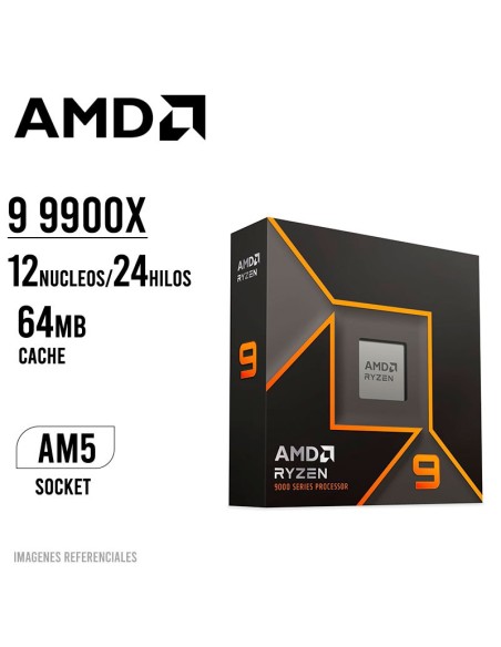 PROCESADOR AMD RYZEN 9 9900X (100-100000662WOF) 4.4GHZ - 5.6GHZ 12 NUCLEOS AM5