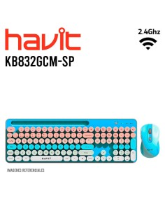 KIT HAVIT ( KB832GCM-SP ) CELESTE | WIRELESS| MEMBRANA |...
