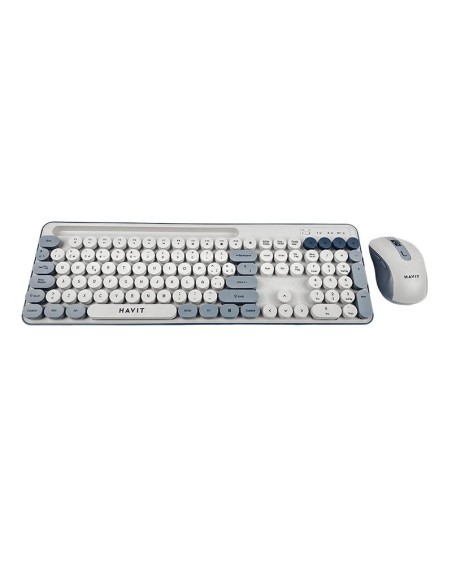 KIT HAVIT ( KB832GCM-SP ) GRIS | WIRELESS | MEMBRANA | TECLADO + MOUSE