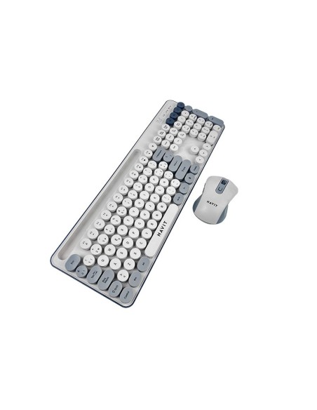 KIT HAVIT ( KB832GCM-SP ) GRIS | WIRELESS | MEMBRANA | TECLADO + MOUSE