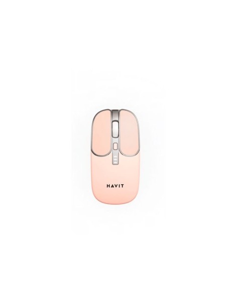 KIT TECLADO Y MOUSE HAVIT (KB831WB-SP) ROSA|WIRELESS+BT| TECLADO + MOUSE