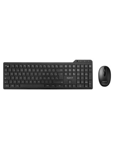 KIT HAVIT KB262GCM-SP NEGRO |WIRELESS|TECLADO +...