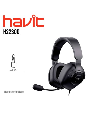 AUDIFONO GAMER (H2230D) NEGRO|3.5MM