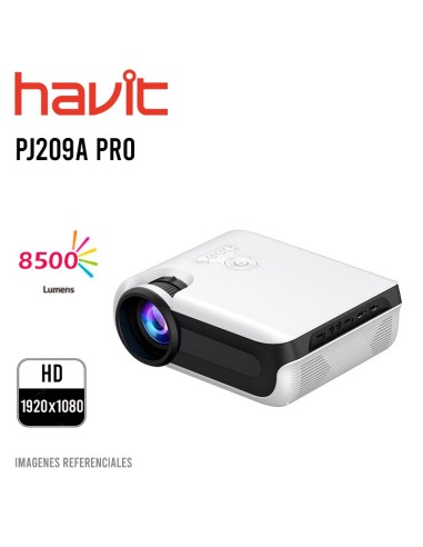 PROYECTOR HAVIT (PJ209A PRO) BLANCO|1920X1080|8500 LUMENES|SOPORTA 4K
