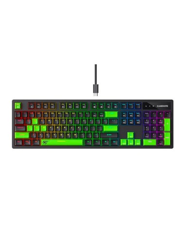 TECLADO GAMER HAVIT KB893L-SP SWITCH BLUE|USB|RGB