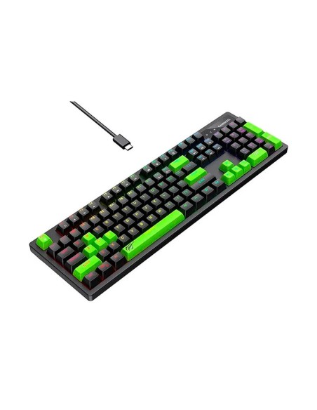 TECLADO GAMER HAVIT KB893L-SP SWITCH BLUE|USB|RGB