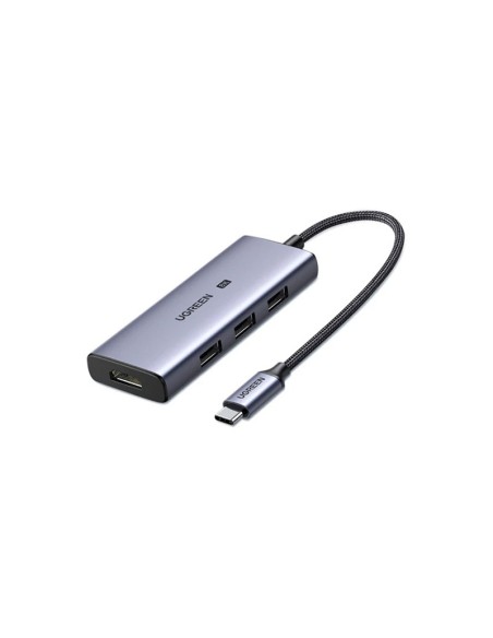 ADAPTADOR UGREEN USB-C 8K 4 EN 1| 1X HDMI 8K/ 3X USB 3.0 (50629)
