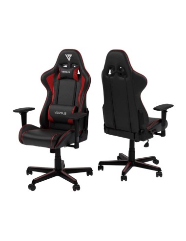 SILLA GAMER VERSUS V-10 NEGRO/ROJO