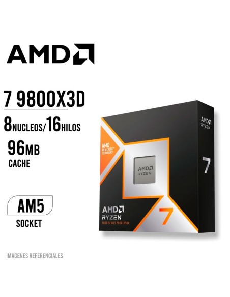PROCESADOR AMD RYZEN 7 9800X3D ( 100-1000001084WOF ) AM5