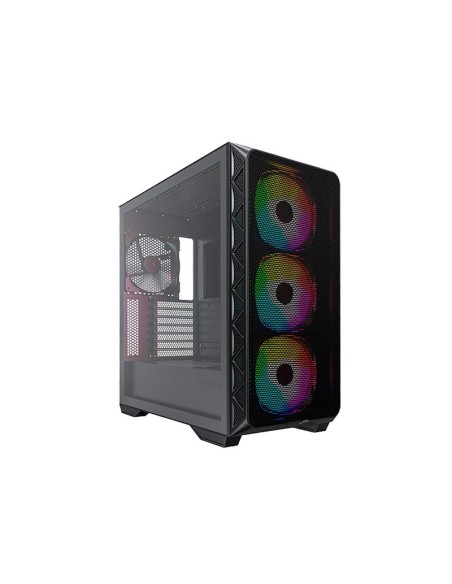 CASE MONTECH AIR 903 MAX BLACK ( AIR 903 MAX ) S/ FUENTE | VIDRIO TEMPLADO | 4 LED-ARGB