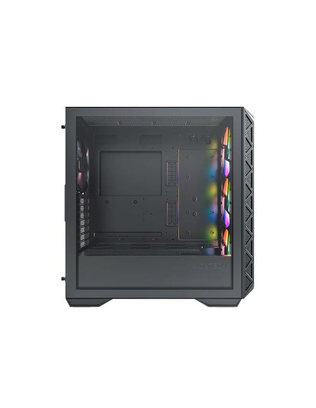 CASE MONTECH AIR 903 MAX BLACK ( AIR 903 MAX ) S/ FUENTE | VIDRIO TEMPLADO | 4 LED-ARGB