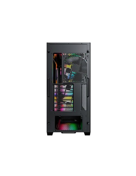 CASE MONTECH AIR 903 MAX BLACK ( AIR 903 MAX ) S/ FUENTE | VIDRIO TEMPLADO | 4 LED-ARGB