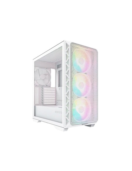 CASE MONTECH AIR 903 MAX WHITE ( AIR 903 MAX ) S/FUENTE | VIDRIO TEMPLADO | 4 LED-ARGB