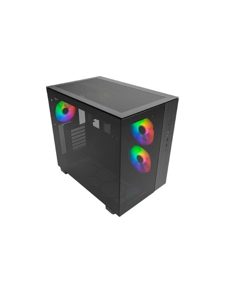 CASE MONTECH KING 65 PRO BLACK ( KING 65 PRO ) S/FUENTE | VIDRIO TEMPLADO | 3 LED-ARGB