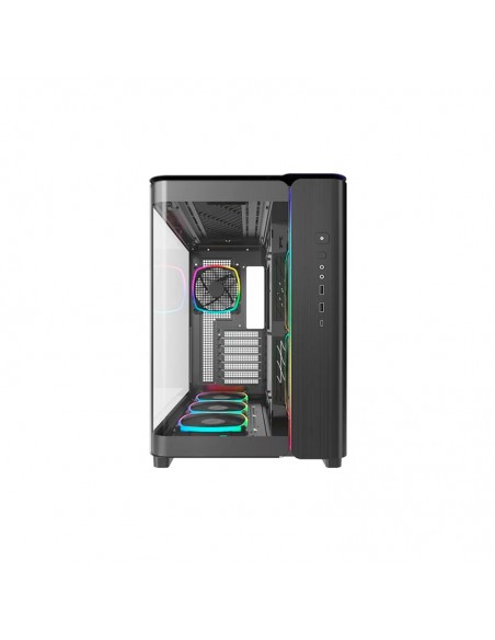 CASE MONTECH KING 95 PRO BLACK ( KING 95 PRO ) S/FUENTE | VIDRIO TEMPLADO | 6 LED-ARGB