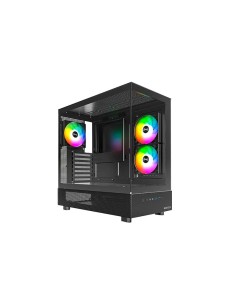 CASE MONTECH XR BLACK ( XR ) S/ FUENTE | VIDRIO TEMPLADO... 2