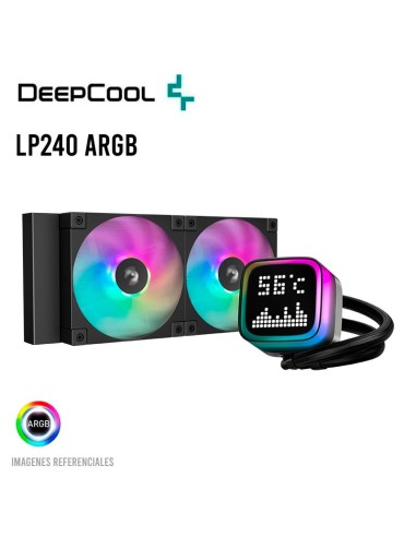 SISTEMA DE ENFRIAMIENTO LIQUIDO DEEPCOOL LP240 (R-LP240-BKMSNC-G-1) PANTALLA DIGITAL| LED-ARGB