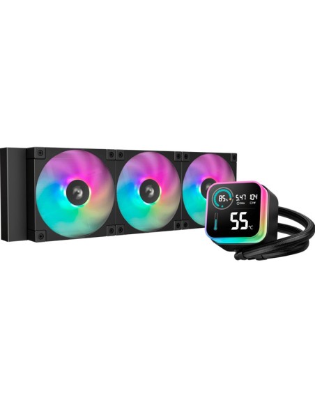 SISTEMA DE ENFRIAMIENTO LIQUIDO DEEPCOOL LQ360 (R-LQ360-BKLSMW-G-1) PANTALLA DIGITAL| LED-ARGB