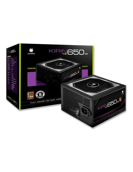 FUENTE DE PODER ANTRYX 650W KIRIN V2 ( AP-KB650 ) 80 PLUS BRONZE