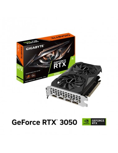 TARJETA DE VIDEO GIGABYTE RTX 3050 6GB WINDFORCE OC ( GV-N3050WF2OCV2-6GD ) 96 BITS