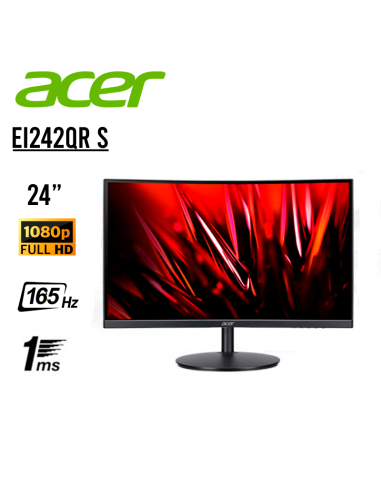 MONITOR ACER EI242QR S 24 FHD 165HZ 1MS CURVO | FREESYNC | ERGOSTAND