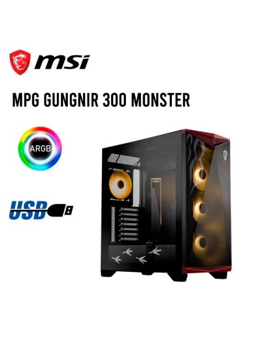 CASE MSI MPG GUNGNIR 300 MONSTER HUNTER EDITION S/ FUENTE ARGB