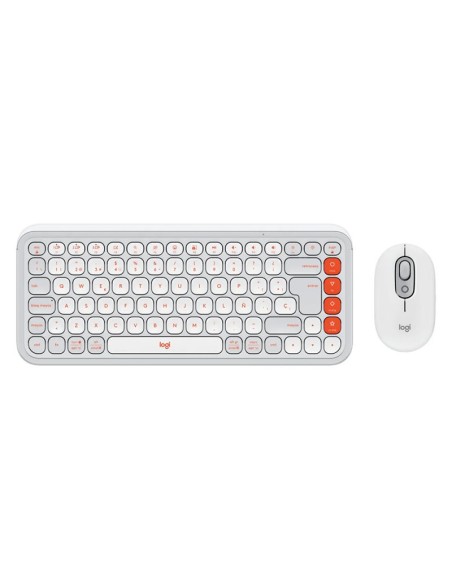KIT TECLADO+ MOUSE LOGITECH POP ICON WHITE (920-013055) BLUETOOTH/ WIRELESS SP