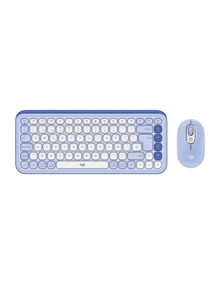 KIT TECLADO+ MOUSE LOGITECH POP ICON LILA (920-013054) BLUETOOTH/ WIRELESS SP