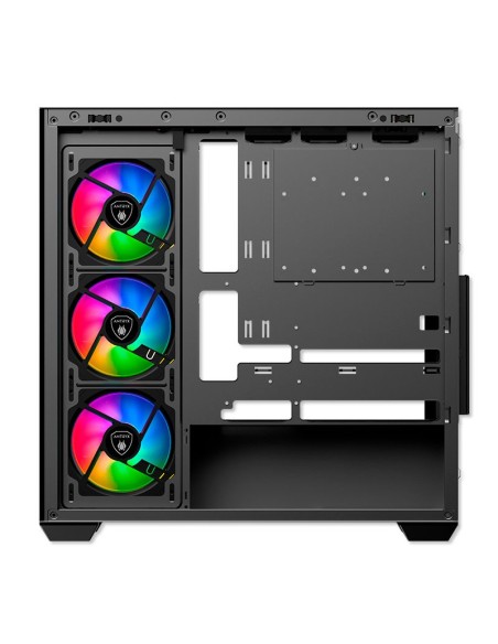CASE ANTRYX FX 750 BLACK ( AC-FX750K ) S/FUENTE | VIDRIO TEMPLADO | LED-ARGB